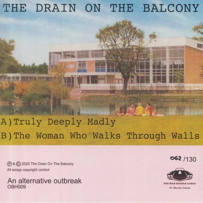 Back cover — The DRAIN ON THE BALCONY — Truly Deeply Madly