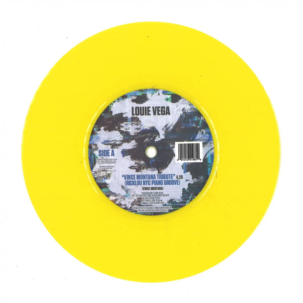 Лицевая сторона обложки — Louie Vega — Vince Montana Tribute (RickLou Retouch) (Yellow Vinyl)