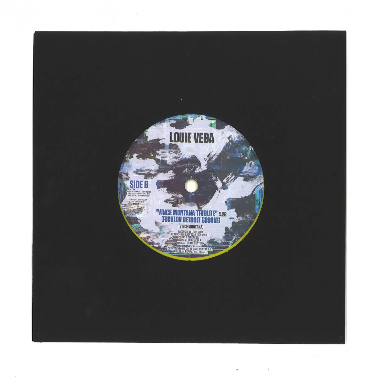 Обратная сторона обложки — Louie Vega — Vince Montana Tribute (RickLou Retouch) (Yellow Vinyl)
