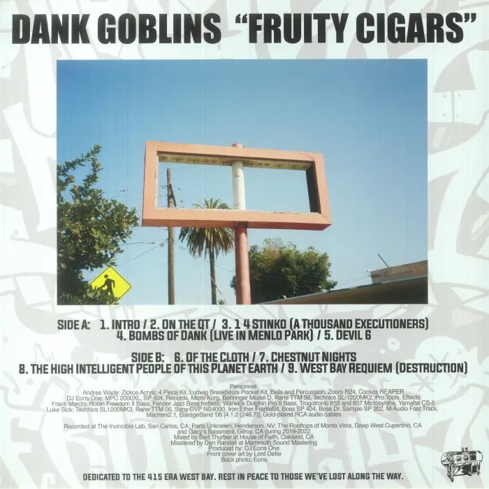 Обратная сторона обложки — DANK GOBLINS — Fruity Cigars