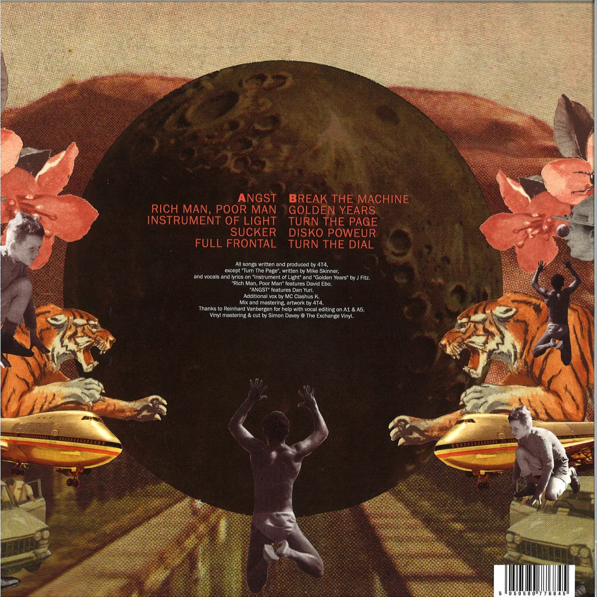 Back cover — 4T4 — Union Escapade LP