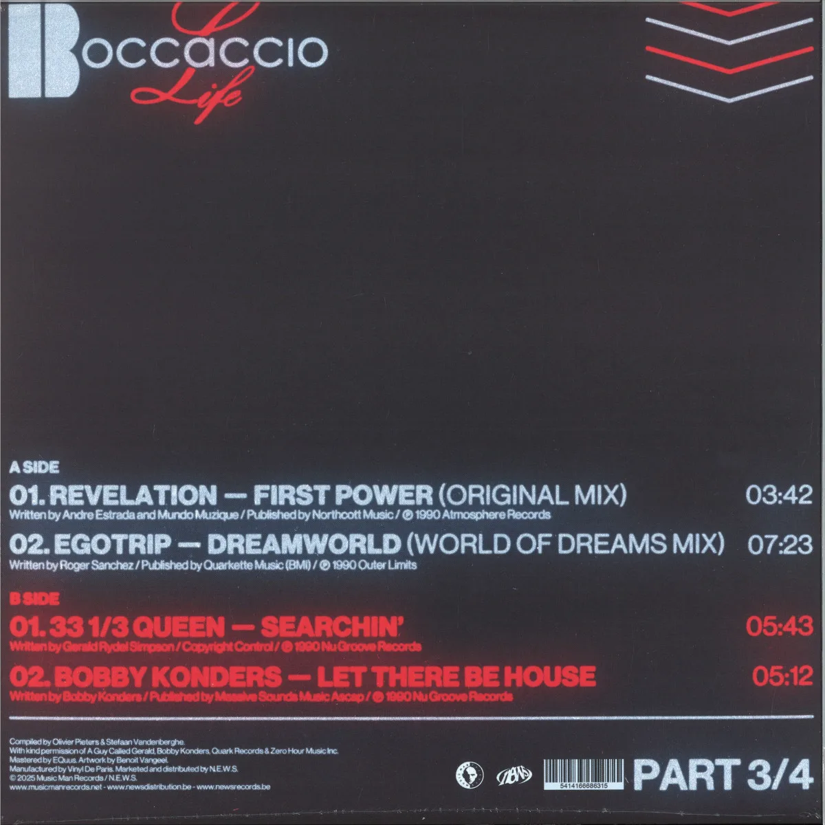 Обратная сторона обложки — Various — BOCCACCIO LIFE - 1987-1993 - PART 3/4