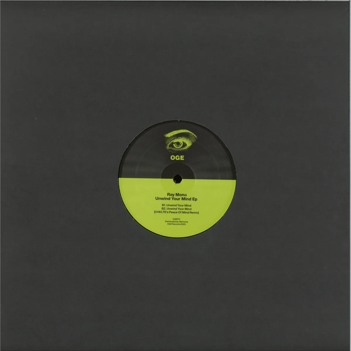 Обратная сторона обложки — Ray Mono — Unwind Your Mind EP