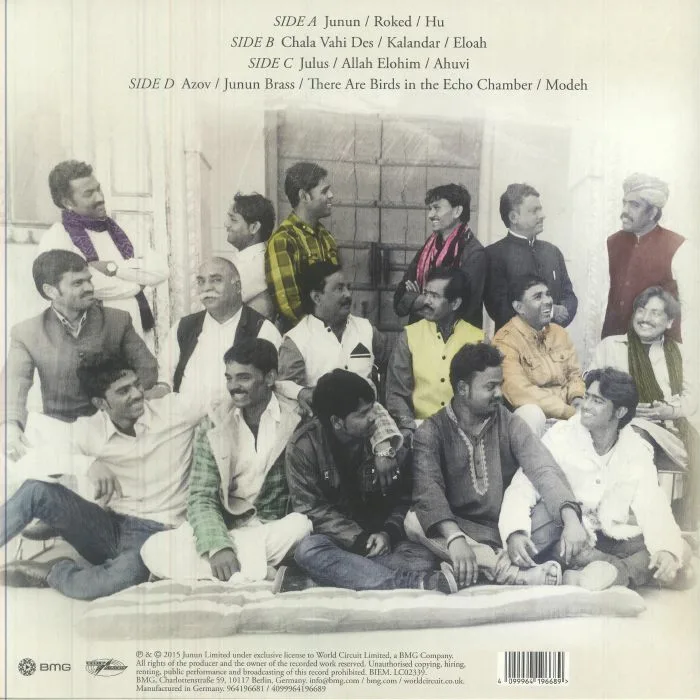 Обратная сторона обложки — Shye BEN TZUR / JONNY GREENWOOD / THE RAJASTHAN EXPRESS — Junun (10th Anniversary Edition)