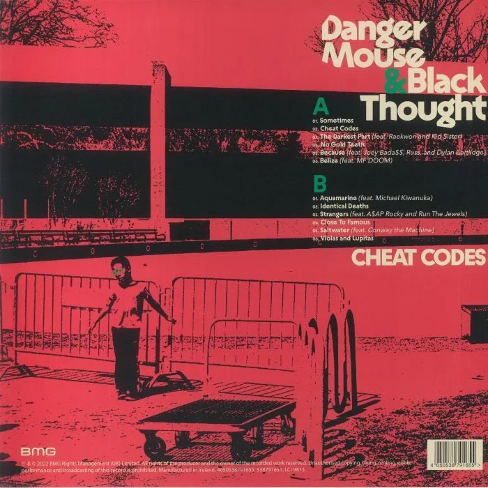 Обратная сторона обложки — DANGER MOUSE / BLACK THOUGHT — Cheat Codes
