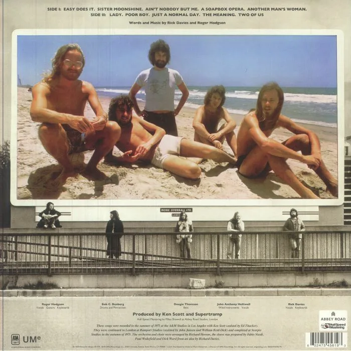 Обратная сторона обложки — SUPERTRAMP — Crisis? What Crisis? (half-speed remastered)