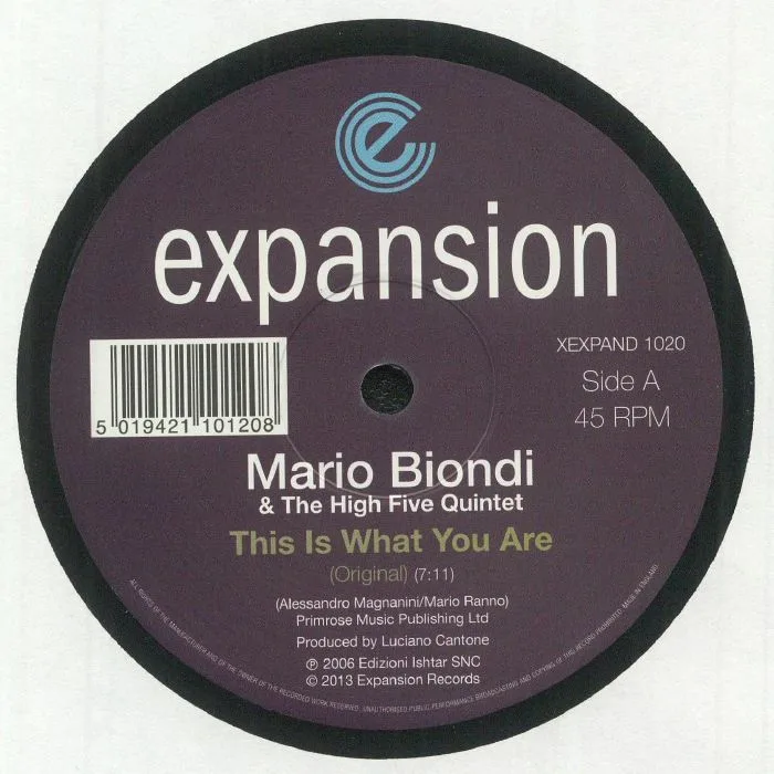 Лицевая сторона обложки — Mario BIONDI / THE HIGH FIVE QUINTET — This Is What You Are (reissue)