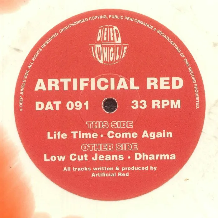 Обратная сторона обложки — ARTIFICIAL RED — Low Cut Jeans EP