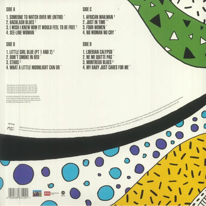 Back cover — Nina SIMONE — Nina Simone: The Montreux Years