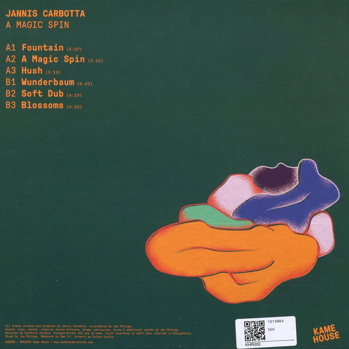 Обратная сторона обложки — Jannis Carbotta — A Magic Spin EP