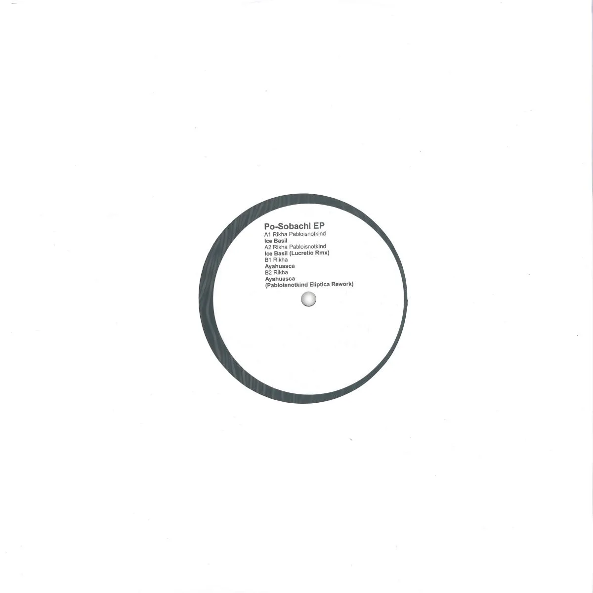 Обратная сторона обложки — Rikha / Pabloisnotkind — Po-Sobachi EP
