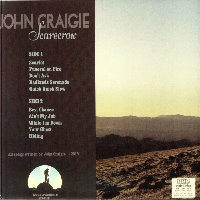 Back cover — John CRAIGIE — Scarecrow