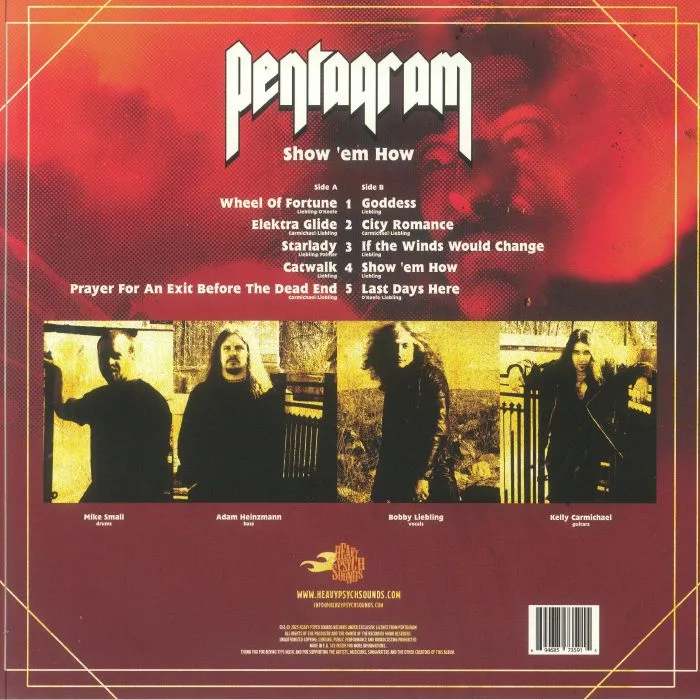 Back cover — PENTAGRAM — Show 'em How