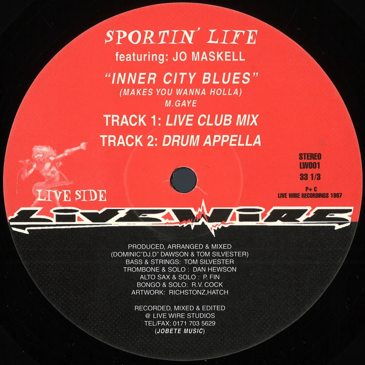 Лицевая сторона обложки — Sporting Life — Inner City Blues
