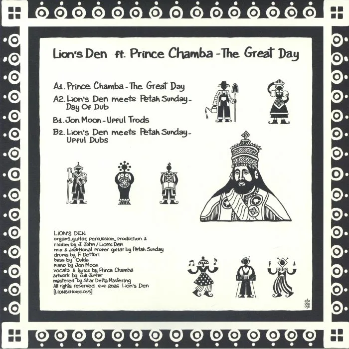 Обратная сторона обложки — PRINCE CHAMBA / LION'S DEN / PETAH SUNDAY / JON MOON — The Great Day