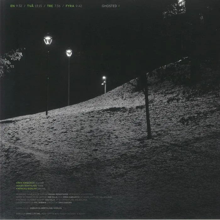 Back cover — Oren AMBARCHI / JOHAN BERTHLING / ANDREAS WERLIIN — Ghosted II