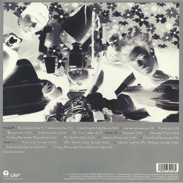 Back cover — SUM 41 — All Killer No Filler (25th Anniversary Edition)