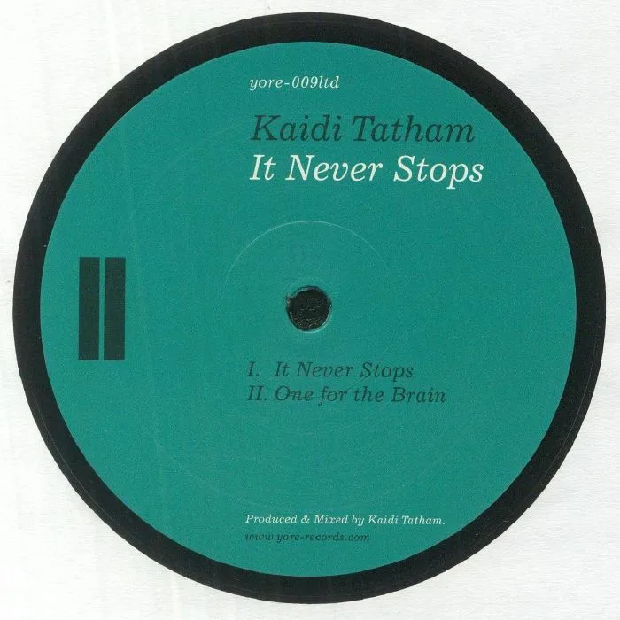 Back cover — Kaidi TATHAM — It Never Stops