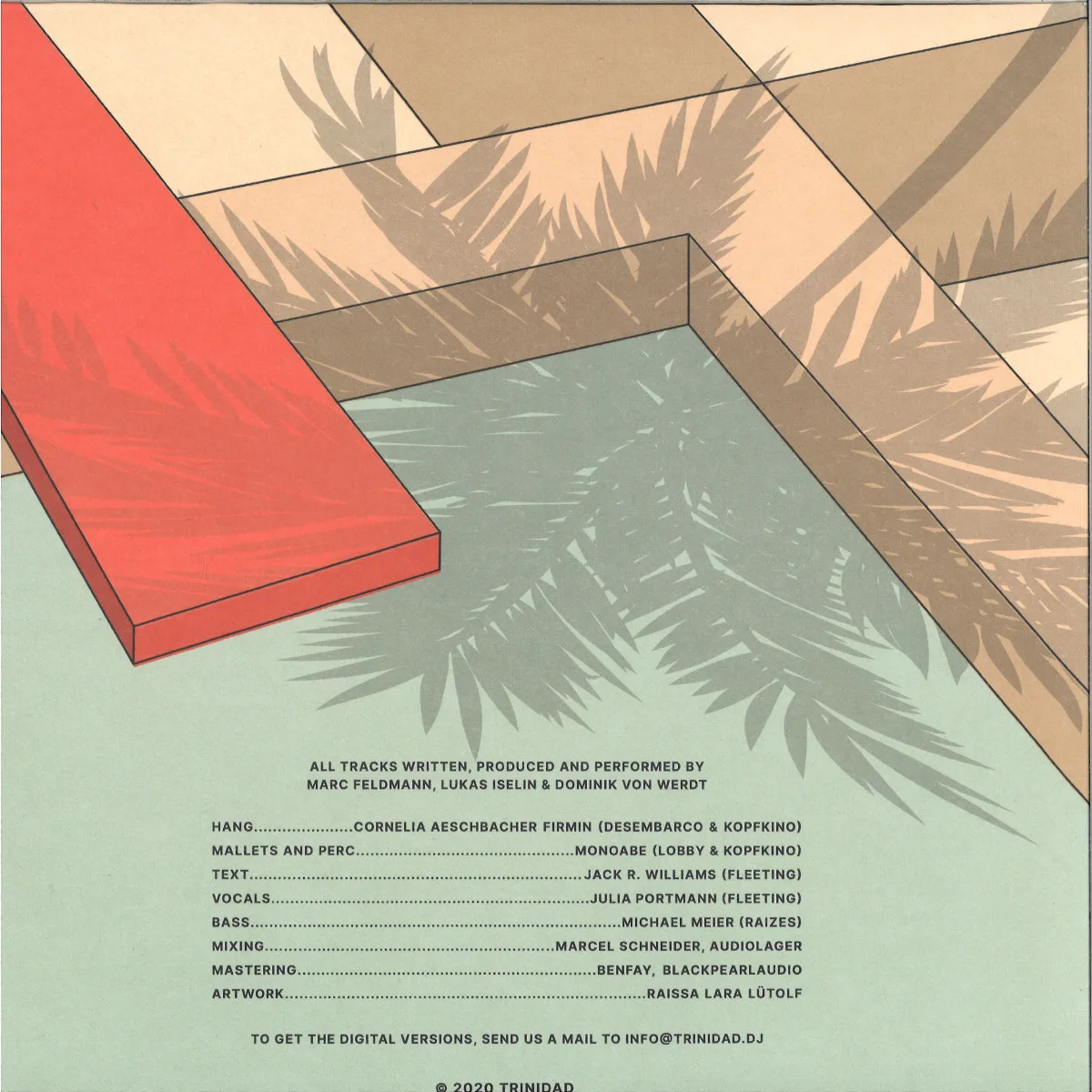 Обратная сторона обложки — Trinidad — Palm Trees & Thirty Degrees 2x12"
