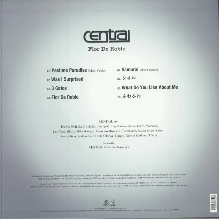 Back cover — CENTRAL — Flor De Roble