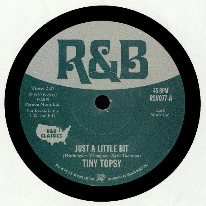TINY TOPSY / JO ANN HENDERSON — Just A Little Bit