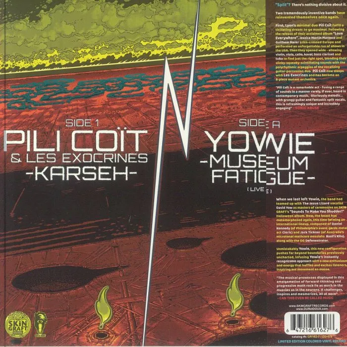 Back cover — PILI COIT & LES EXOCRINES / YOWIE — Karseh