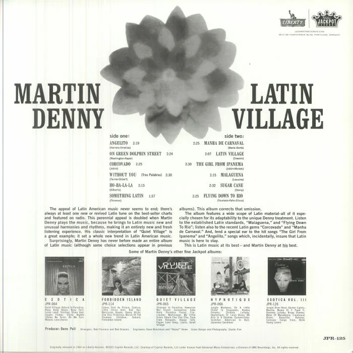 Обратная сторона обложки — Martin DENNY — Latin Village (reissue)