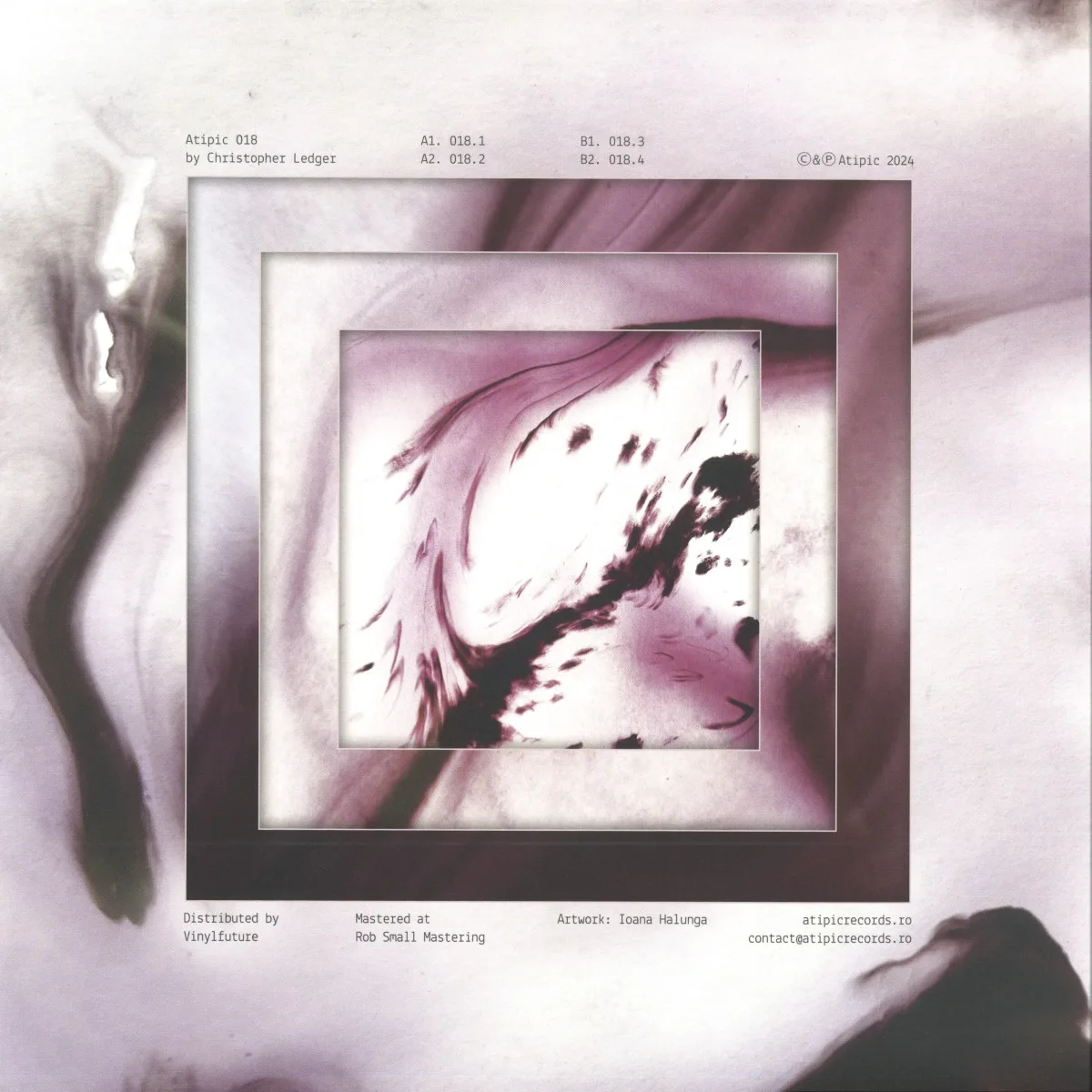 Back cover — Christopher Ledger — Atipic 018