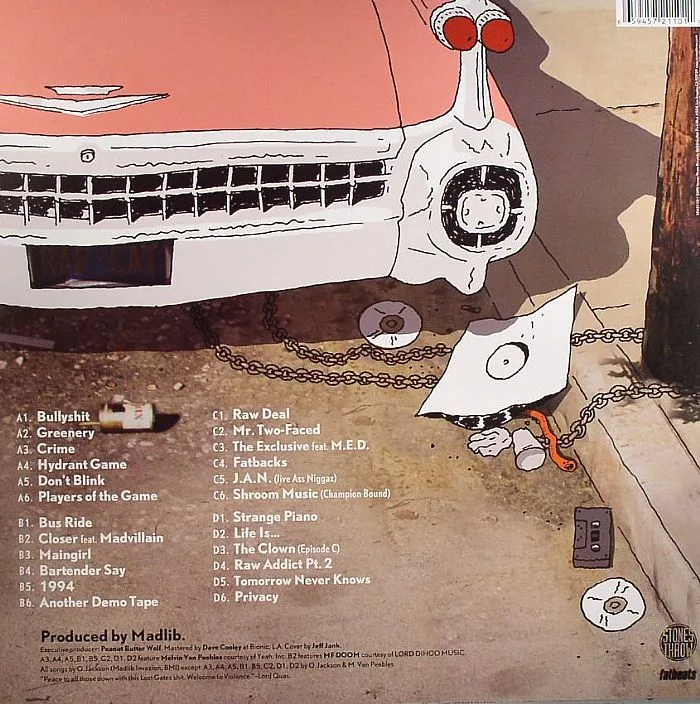 Обратная сторона обложки — QUASIMOTO — The Further Adventures Of Lord Quas