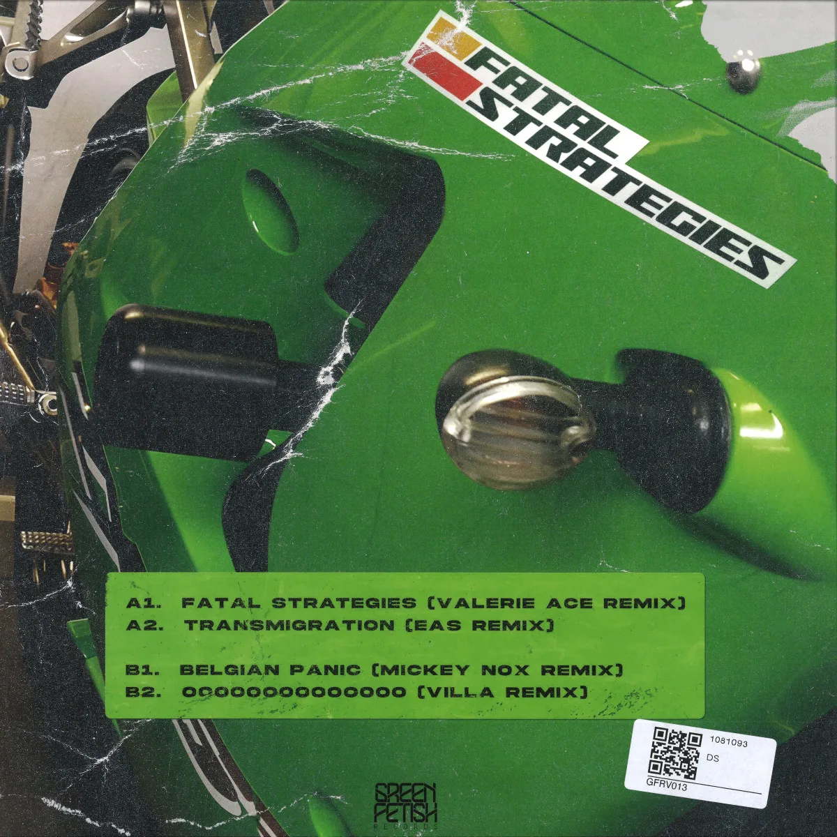 Back cover — New Frames — Fatal Strategies Remixed