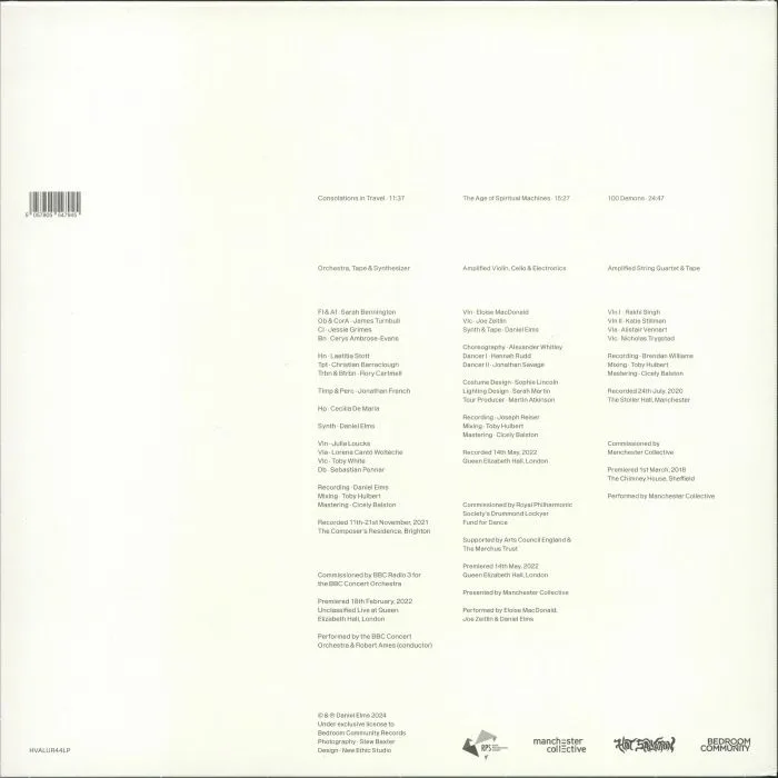 Обратная сторона обложки — Daniel ELMS — Collected Works 2018-2022