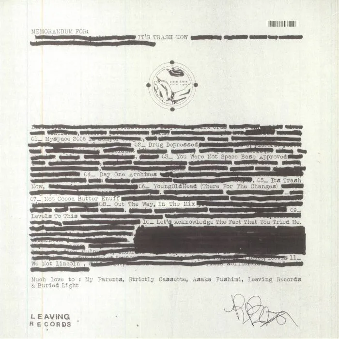 Back cover — ASHTREJINKINS — It's Trash Now