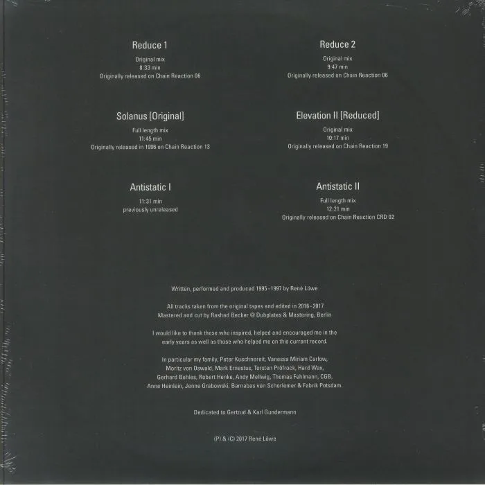 Back cover — VAINQUEUR — Reductions 1995-1997