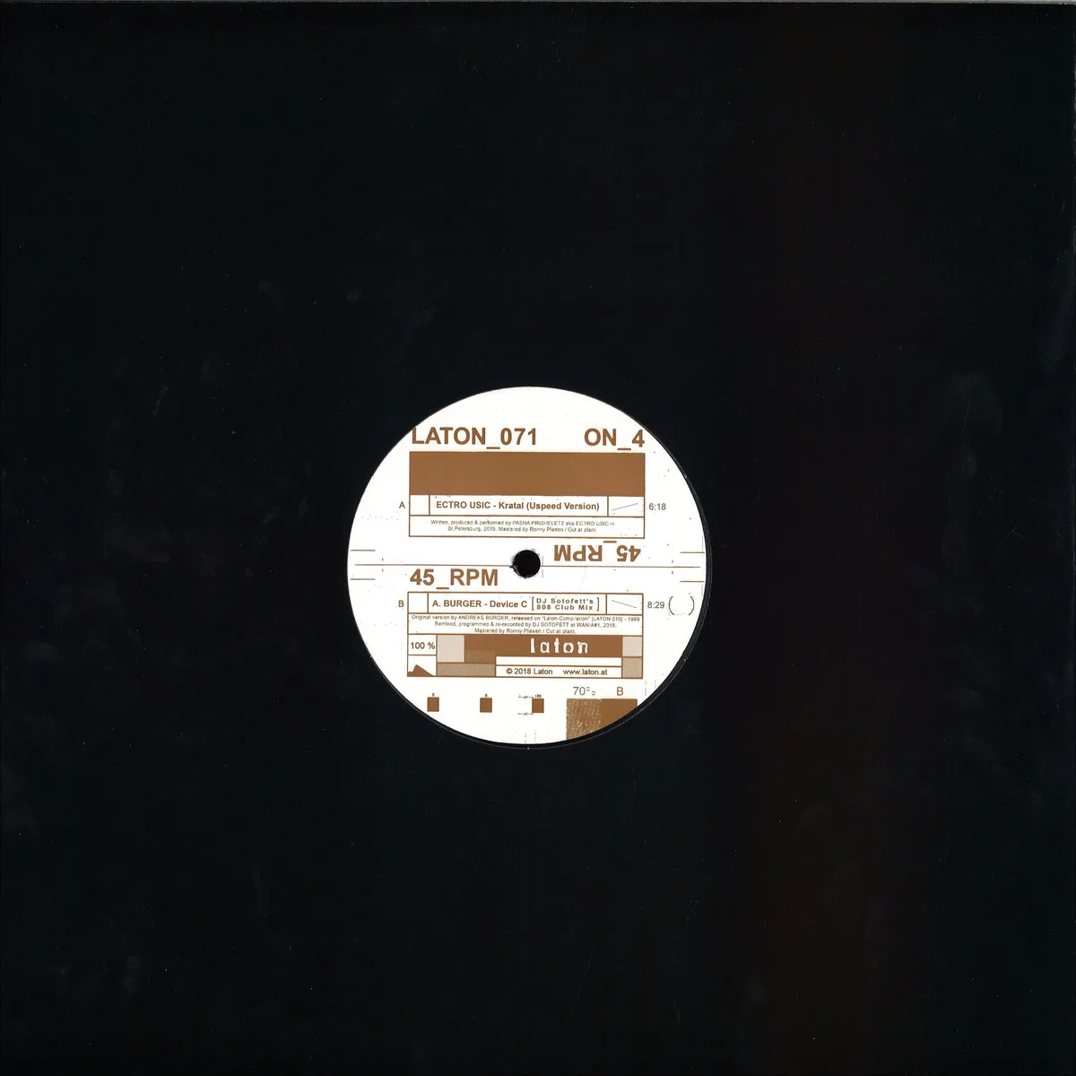 Back cover — ECTRO USIC / A.BURGER — Kratal / Device C