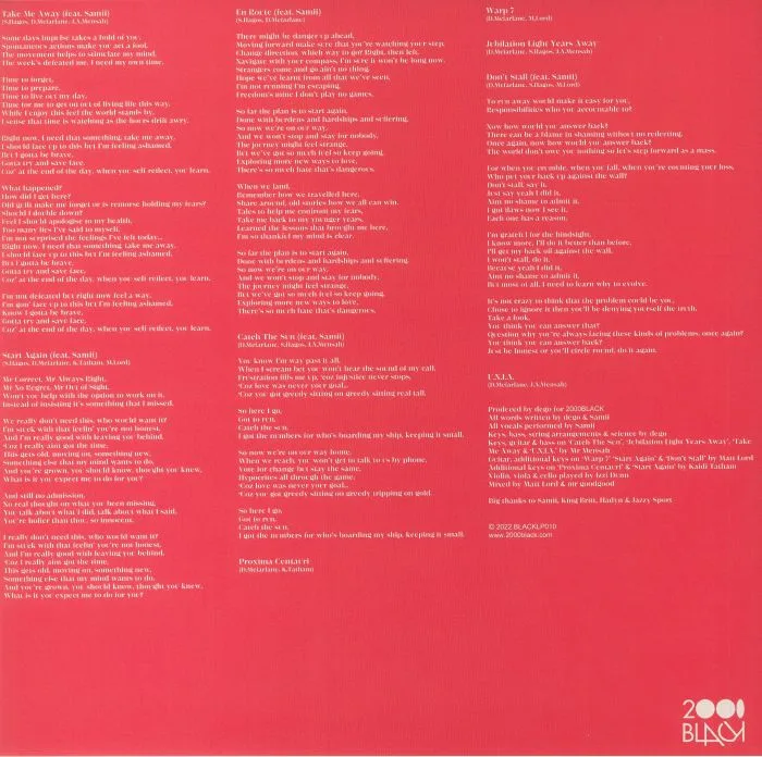 Back cover — DEGO — Love Was Never Your Goal