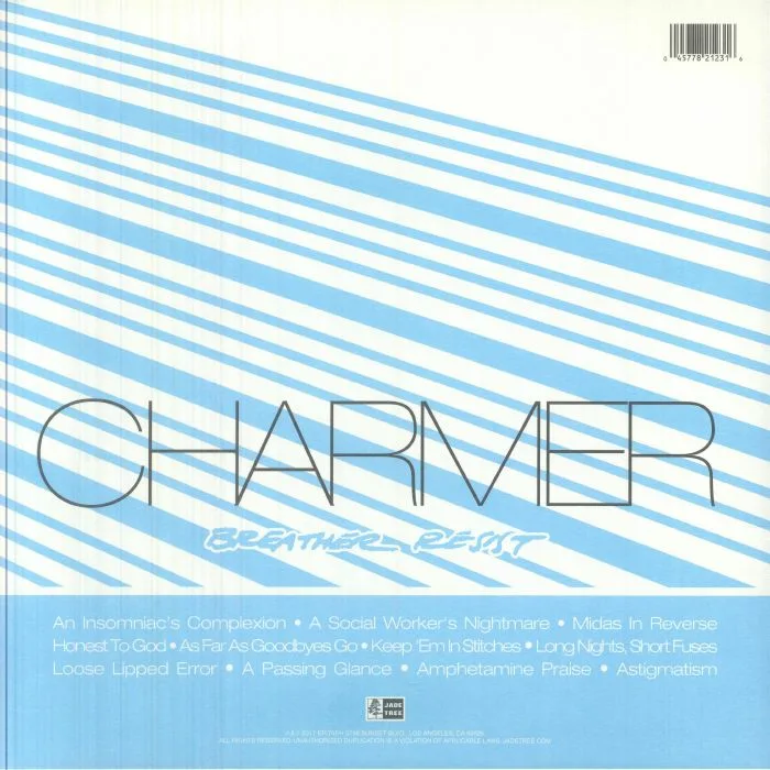 Back cover — BREATHER RESIST — Charmer (Record Store Day Black Friday RSD 2025)