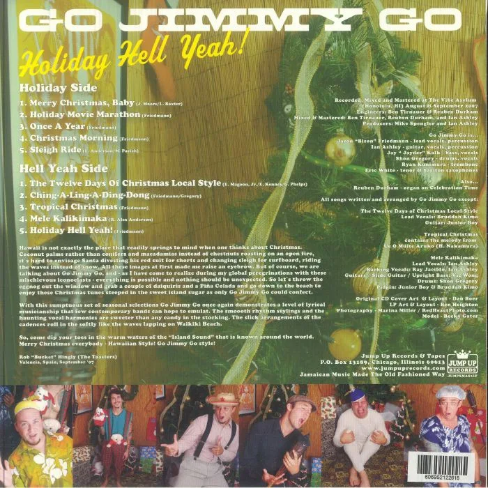 Back cover — GO JIMMY GO — Holiday Hell Yeah!