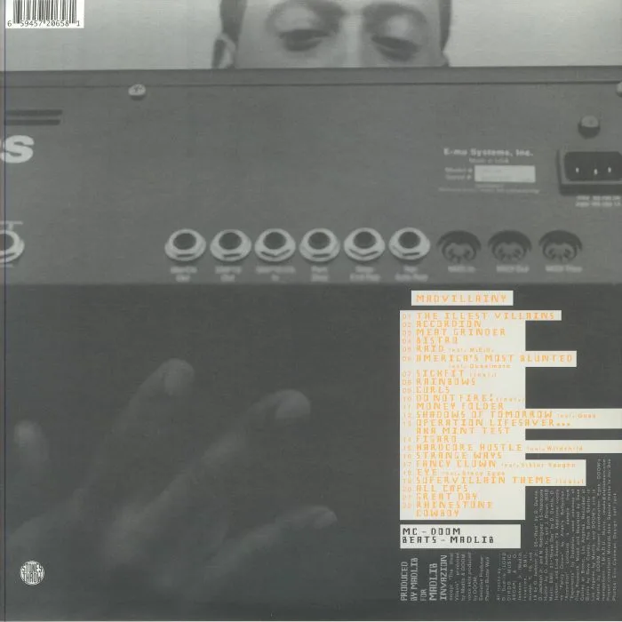 Обратная сторона обложки — MADVILLAIN — Madvillainy (reissue)