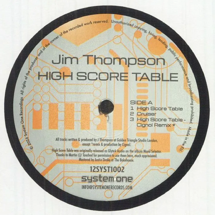 Jim THOMPSON — High Score Table