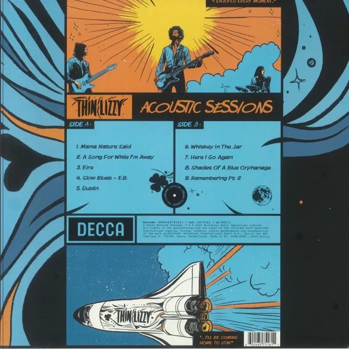 Обратная сторона обложки — THIN LIZZY — Acoustic Sessions