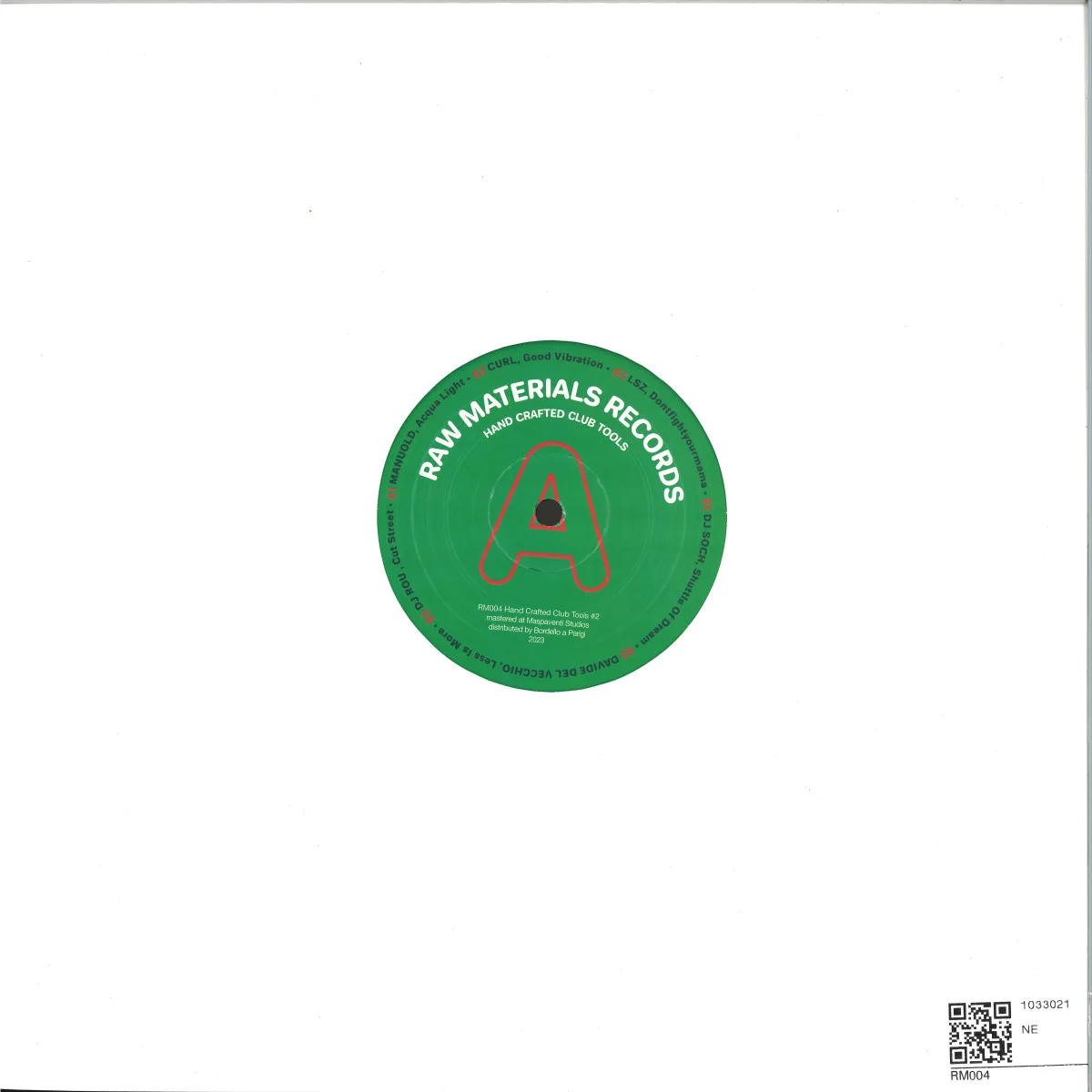 Back cover — Various — HAND CRAFTED CLUB TOOLS VOL. 2 EP