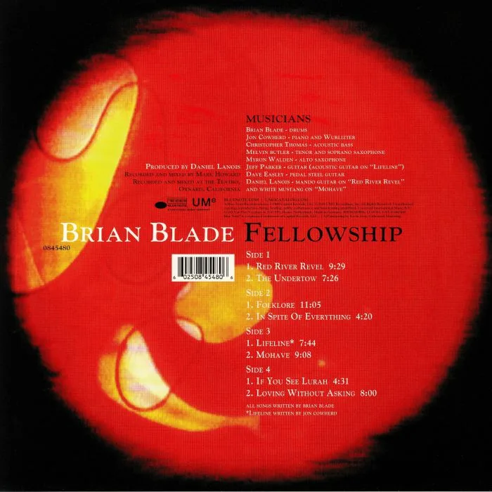Back cover — BRIAN BLADE FELLOWSHIP — Brian Blade Fellowship (reissue)
