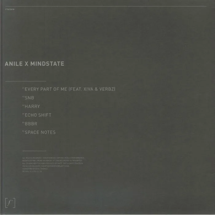 Back cover — ANILE / MINDSTATE — Space Notes