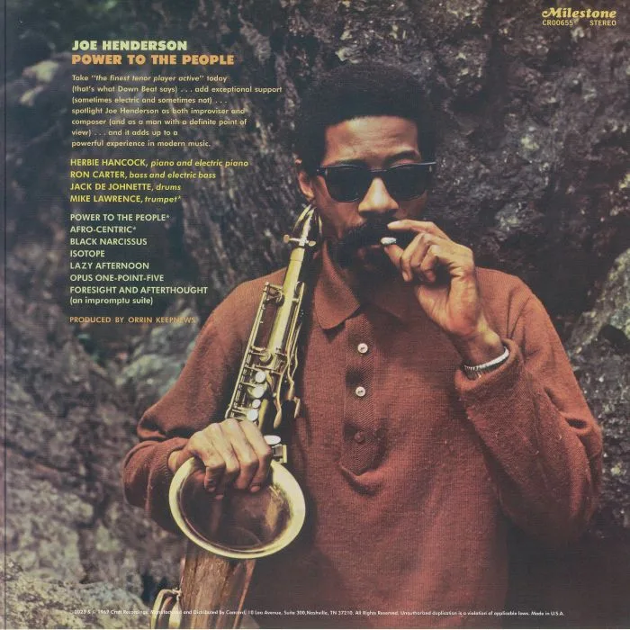 Обратная сторона обложки — Joe HENDERSON — Power To The People
