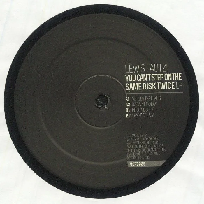 Back cover — Lewis FAUTZI — You Can't Step On The Same Risk Twice EP
