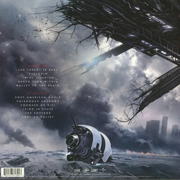 Back cover — MEGADETH — Dystopia