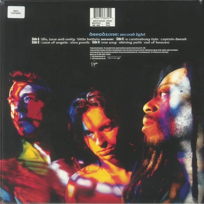 Обратная сторона обложки — DREADZONE — Second Light (30th Anniversary Edition) (Record Store Day RSD 2025)