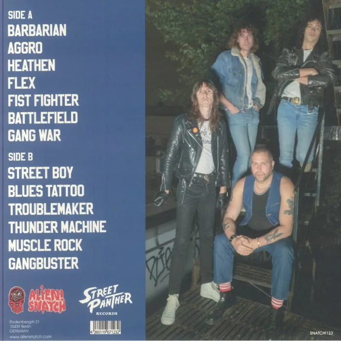 Обратная сторона обложки — STREET PANTHER — Muscle Rock