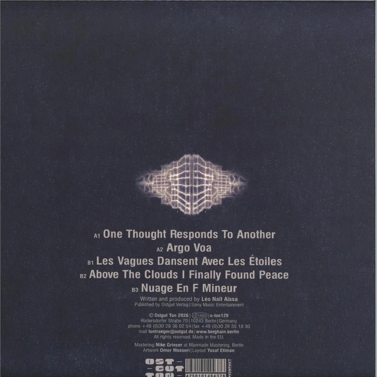 Обратная сторона обложки — Quelza — Above The Clouds I Finally Found Peace