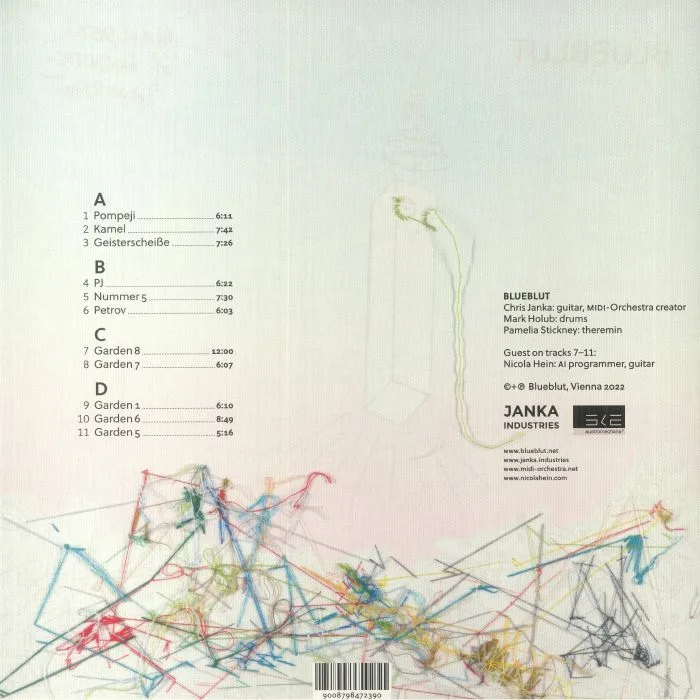 Back cover — BLUEBLUT — Garden Of Robotic Unkraut